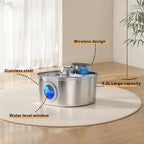 Pawksy™ 3.2L Stainless Wireless Smart Cat Water Fountain